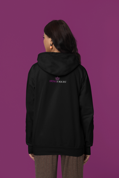 Seraphic Silence Premium Pullover Hoodie | Deep Black | (Mood 1st)