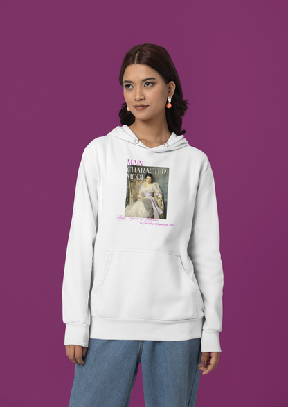 Seraphic Silence Premium Pullover Hoodie | Arctic White | (Mood 2nd)