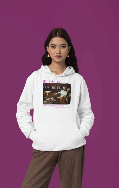 Seraphic Silence Premium Pullover Hoodie | Arctic White | (Mood 3rd)