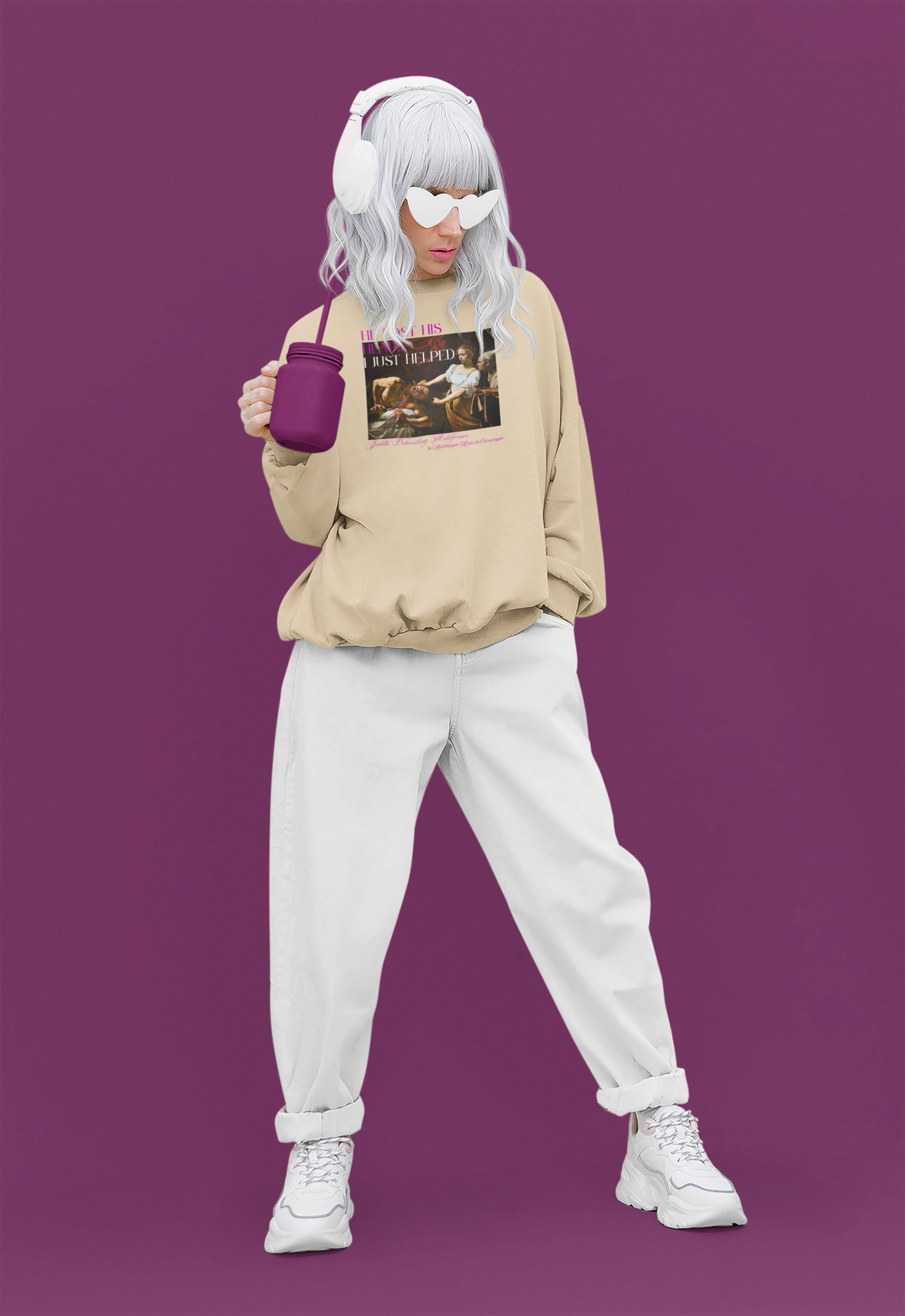 The Serene Crew Crewneck Sweatshirt | Elegant Light Colors | (Mood 3rd)